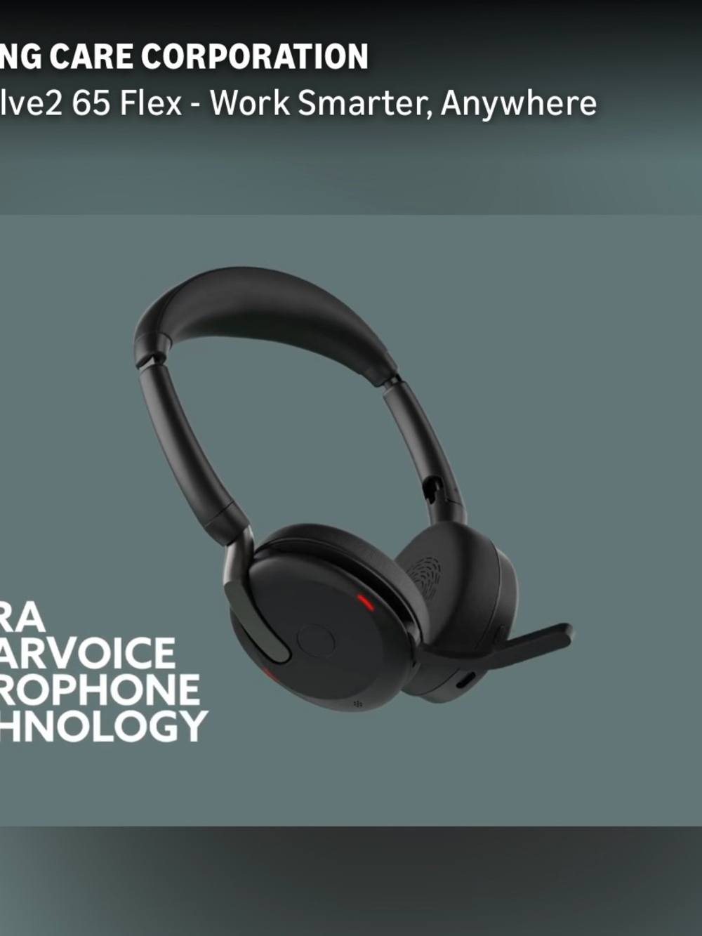 Jabra Black On-Ear Wireless Headphones only and wireless connector and wired chg